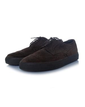 Fratelli Rossetti Suede Lace Up Derby Sneakers - Black