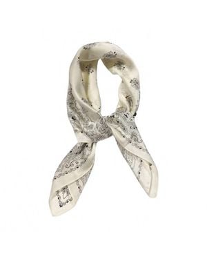 Hotline Western Cowgirl Boho Bandana Silky Feel Wild Rag Scarf - Metallic