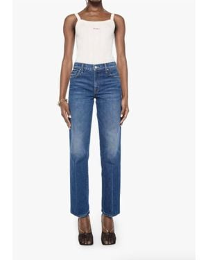 Mother Mid Rise Rambler Skimp Jeans - Blue