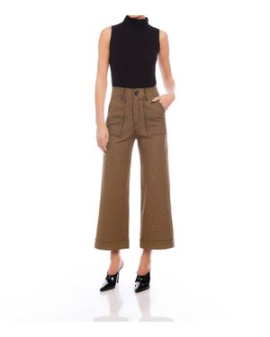 Fifteen Twenty Rylee Crop Pants - Brown