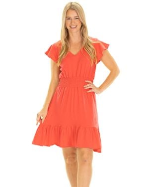 Duffield Lane Tiered Cotton Spandex Dress