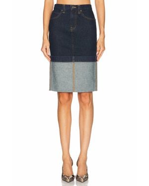 KHAITE Killian Skirt - Blue