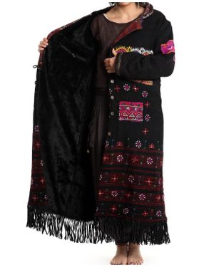 StandAwt Merino Wool Coat - Black