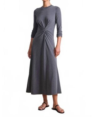 Apiece Apart Long Sleeve Volta Dress - Blue