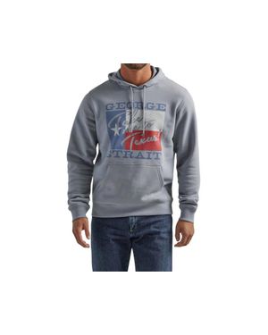 Wrangler George Strait Logo Hoodie - Blue