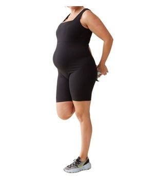 Ingrid & Isabel Maternity Short Unitard - Black