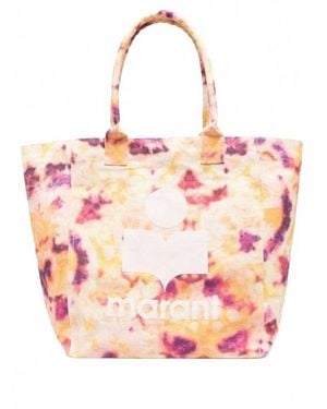 Isabel Marant Canvas Logo Tote Bag - Pink