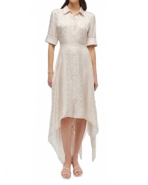 Jonathan Simkhai Abrielle Handkerchief Midi Dress - Natural