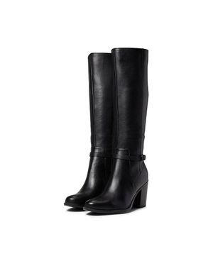 Naturalizer Kalina Narrow Boots Leather Knee High Khd2710 - Black
