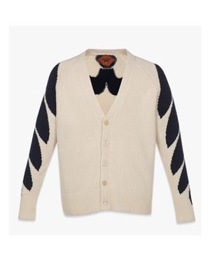 MCM Intarsia Laurel Cardigan - Natural
