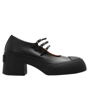 Marni Pablo Leather Pumps - Black
