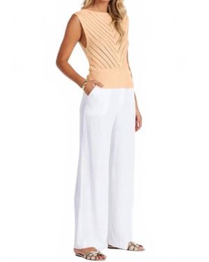 Bishop + Young Sorrento Linen Pant - White