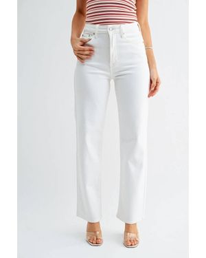 Jbd. Relaxed Straight Jean - White