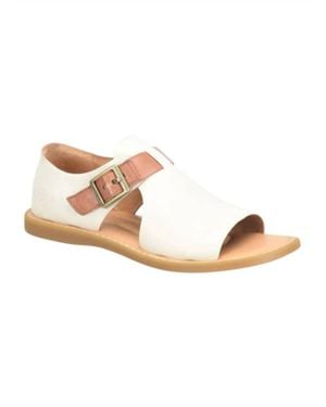 Born Ivey Leather Sandals - White