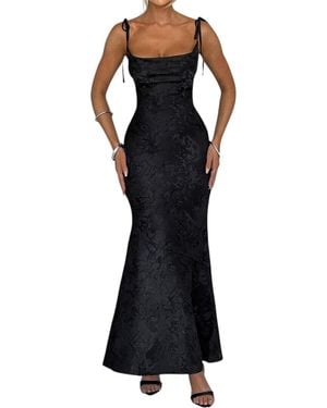 Luna Tuccini Maxi Dress - Black