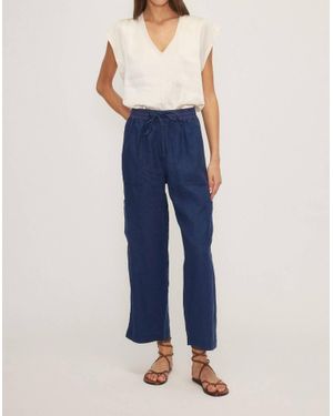 Melissa Nepton James Linen Pants - Blue