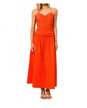 Solid & Striped Adina Midi Dress - Red