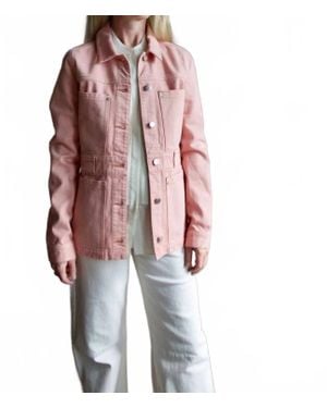Veronica Beard Marvin Denim Jacket - Red
