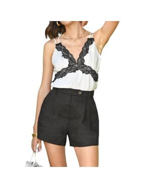 Greylin Niki Linen Shorts - Black