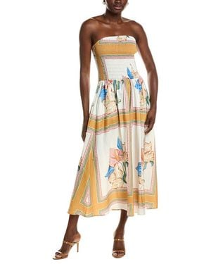 CHARLOTTE GREEN Midi Dress - Metallic