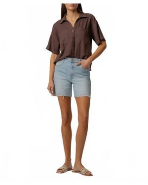 Kut From The Kloth Brianna Linen Shirt - Blue