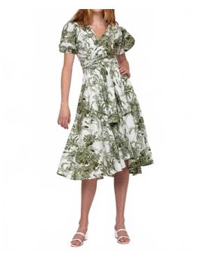Guadalupe Monica Midi Dress - Green