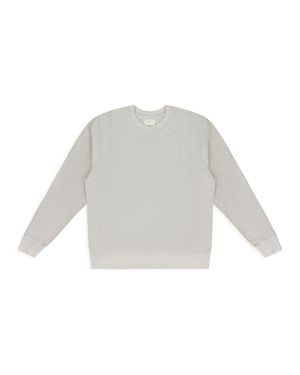 Aimé Leon Dore Off- Herringbone Terry Sweatshirt - White
