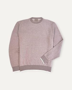 Paul & Shark Riviera Piuma Crew Sweater - Pink