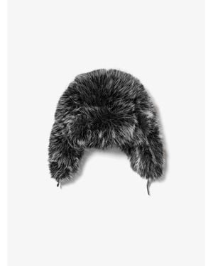 Michael Kors Faux Fur Trapper Hat - Black