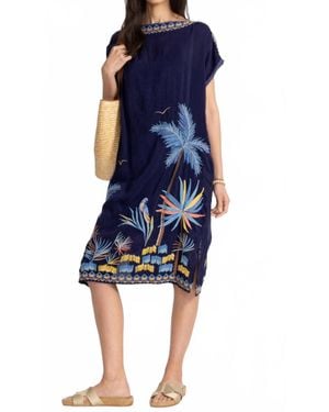 Johnny Was Palm Beach Dress - Blue