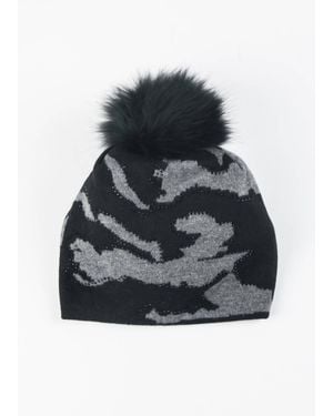 Haute Shore Colorado Camo Pom Hats - Black