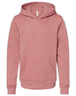 Bella Canvas Youth Sponge Fleece Hoodie - Pink