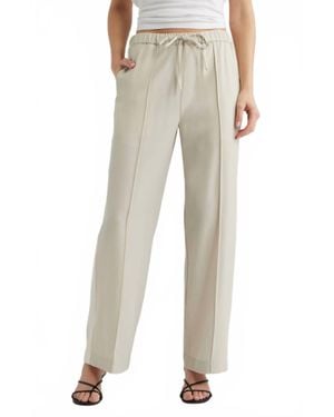 Rag & Bone Siena Wool Side Stripe Pants - Natural