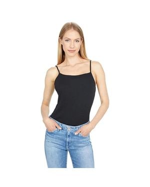 Madewell Ribbed Thong Bodysuit Stretch Spaghetti Strap Red882 - Blue