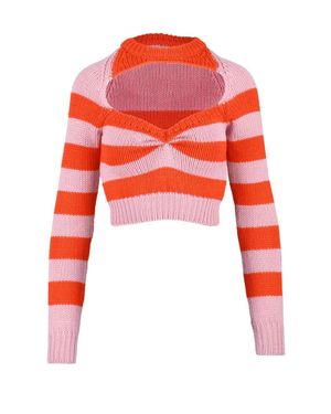 Marni Cropped Sweater - Red