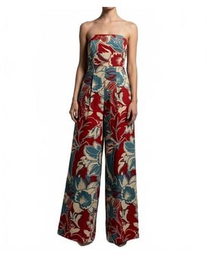 AAKAA Elodie Wide Leg Jumpsuit - Red