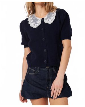 John + Jenn Mario Knit Top - Black