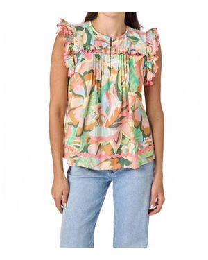 CROSBY BY MOLLIE BURCH Maybel Classic Crew Neck Top - Multicolor