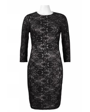 Sue Wong Ornament Motif Open-Back Dress - Black