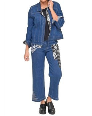 Tulip Clothing Wylie Denim Wide Leg Pants - Blue