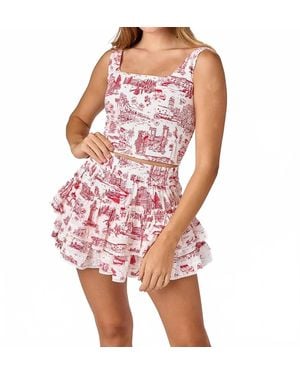 Cake For Dinner Gemma Square Neck Top - Pink