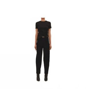 Parentesi Yves Mid-Rise Pants - Black