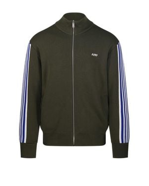 Autry Full Zip Jacket With High Collar - Green