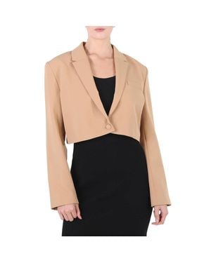 Filles A Papa Crepe Cropped Tailor Jack - Black
