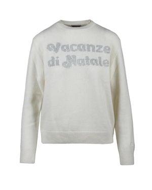 MC2 Saint Barth Relaxed Fit Textured Crewneck Sweater From - Gray