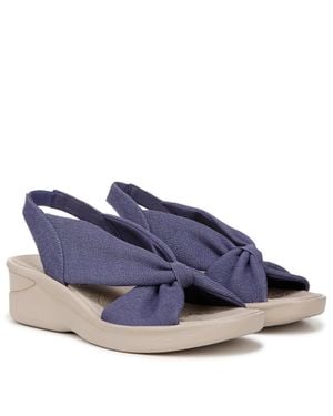 LifeStride Serenade Sandals Skipper Slingback Wedge Htat1802 - Blue