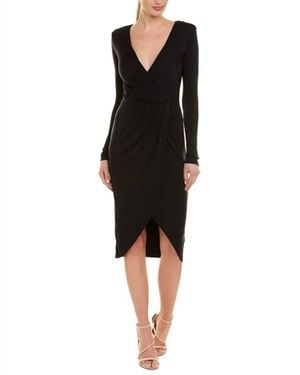Bailey 44 Destroyer Tulip Hem Jersey Dress - Black