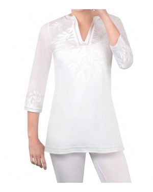 Gretchen Scott Cotton Embroidered Tunic - White