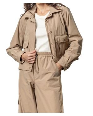 Lilla P Nylon Utility Jacket - Natural