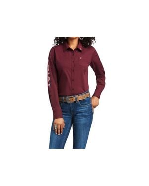 Ariat Team Kirby Long Sleeve Top - Red